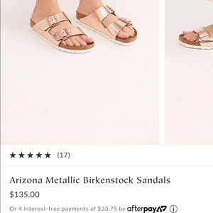 Gold Birkenstocks
